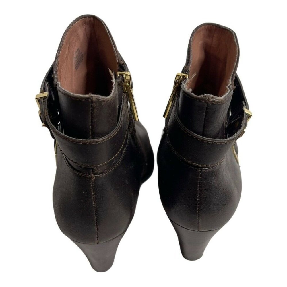 Louise Et Cie Ranier  Leather Heeled Ankle Booties - Picture 7 of 12